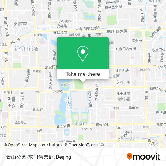景山公园-东门售票处 map