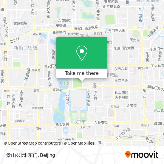 景山公园-东门 map