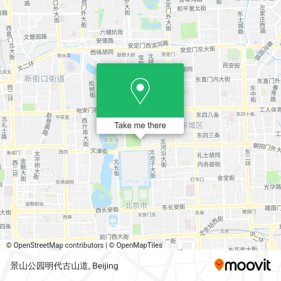 景山公园明代古山道 map