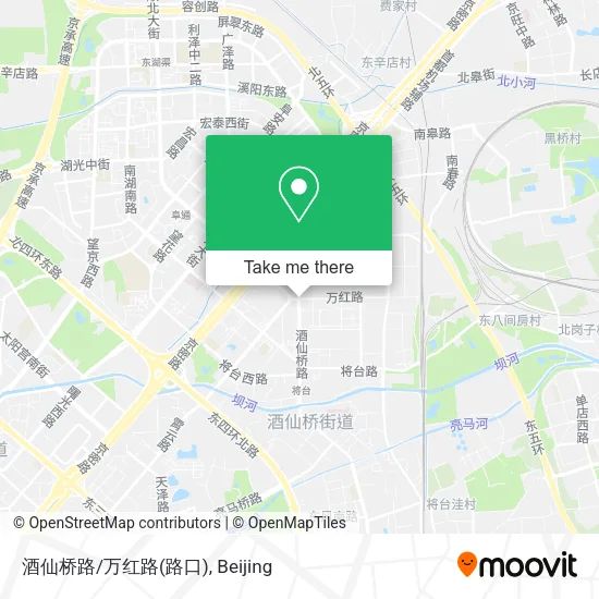 酒仙桥路/万红路(路口) map