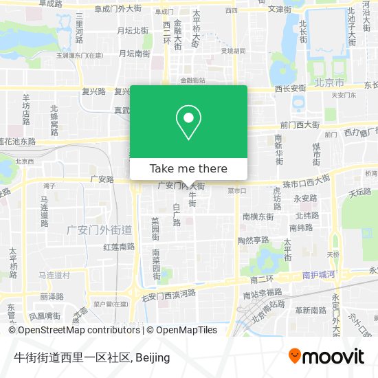 牛街街道西里一区社区 map