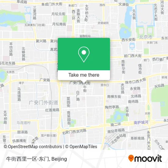 牛街西里一区-东门 map