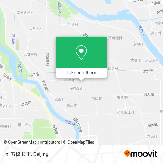 红客隆超市 map