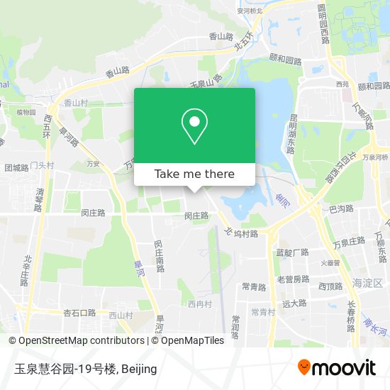 玉泉慧谷园-19号楼 map