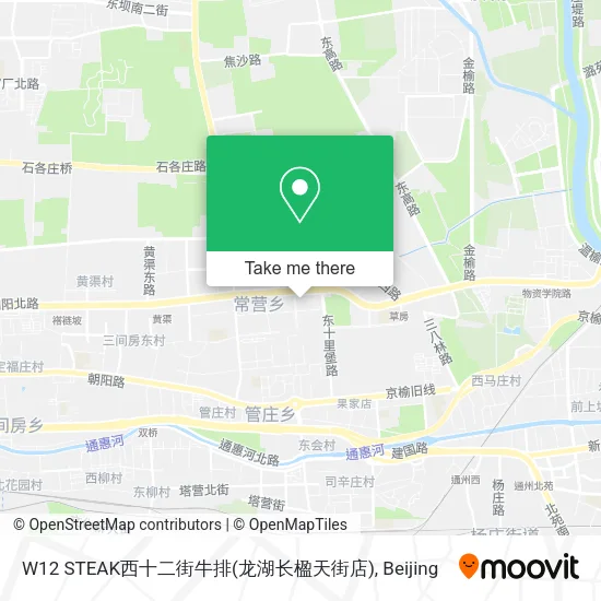 W12 STEAK西十二街牛排(龙湖长楹天街店) map