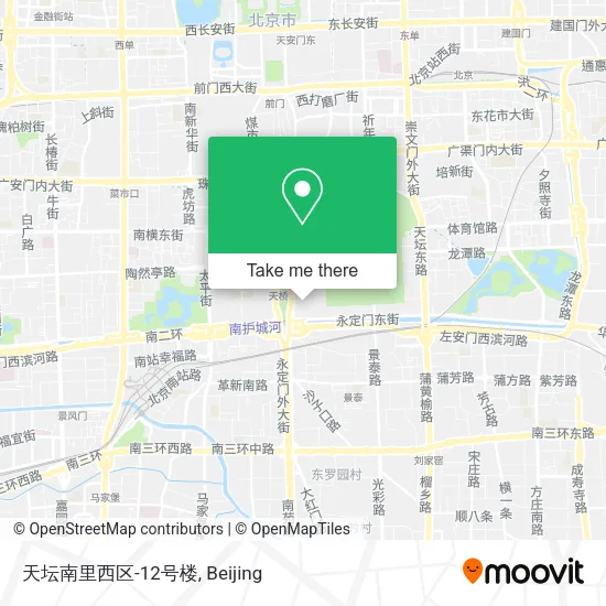 天坛南里西区-12号楼 map