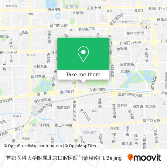 首都医科大学附属北京口腔医院门诊楼南门 map