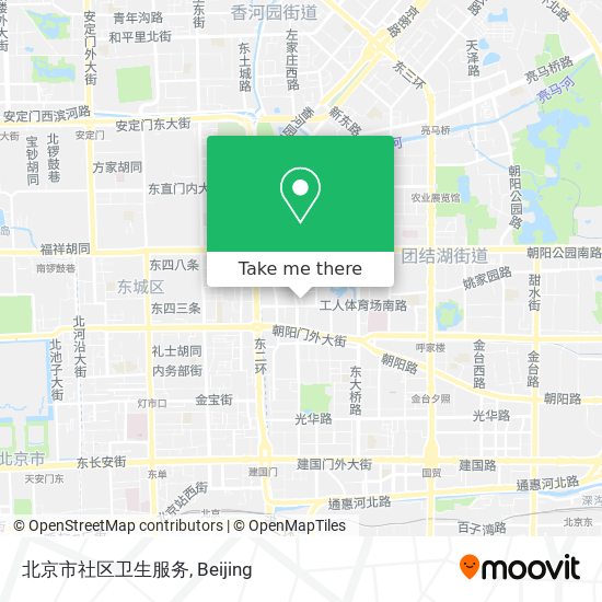 北京市社区卫生服务 map