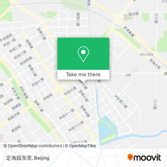 定海园东里 map