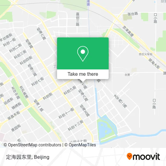 定海园东里 map