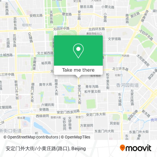 安定门外大街/小黄庄路(路口) map