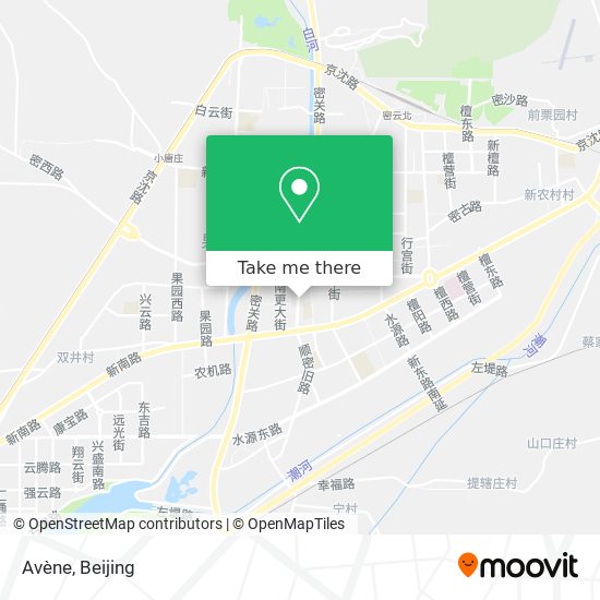 Avène map