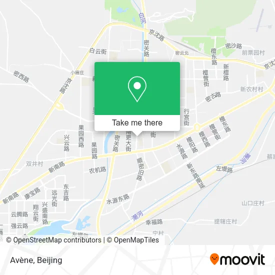 Avène map