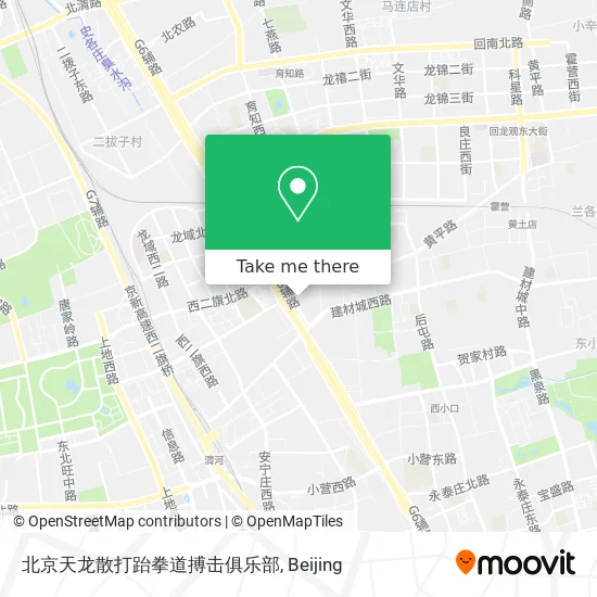 北京天龙散打跆拳道搏击俱乐部 map
