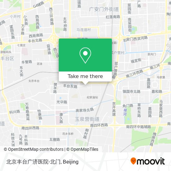 北京丰台广济医院-北门 map