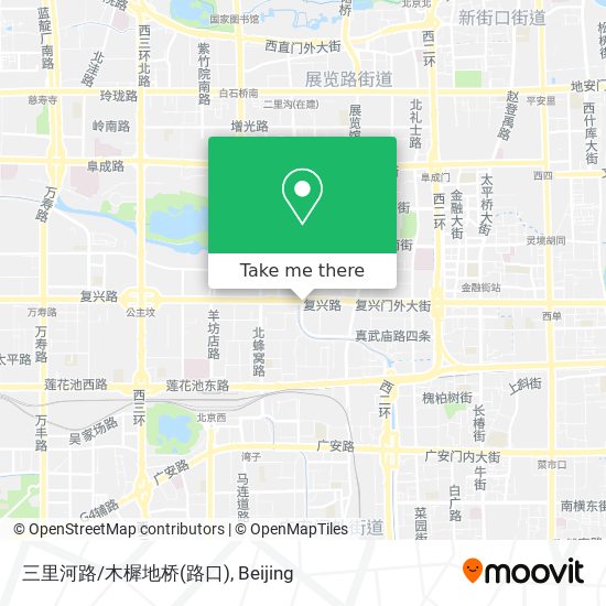 三里河路/木樨地桥(路口) map