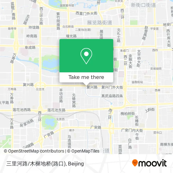 三里河路/木樨地桥(路口) map