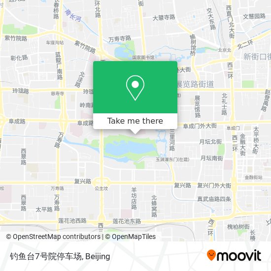 钓鱼台7号院停车场 map