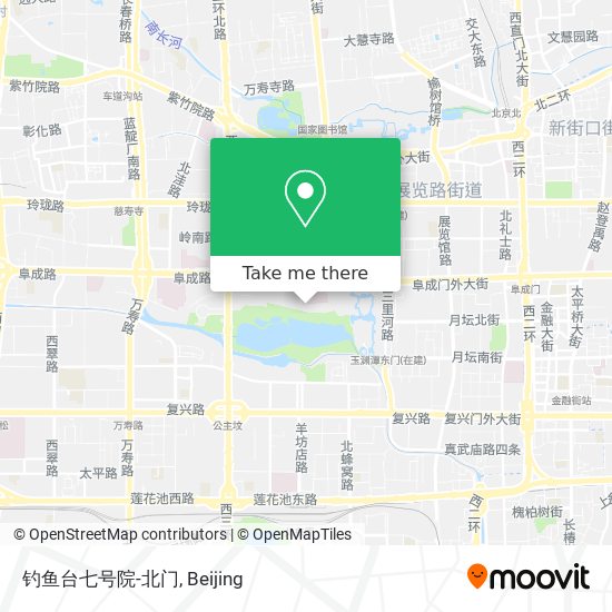 钓鱼台七号院-北门 map