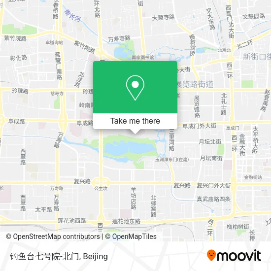 钓鱼台七号院-北门 map