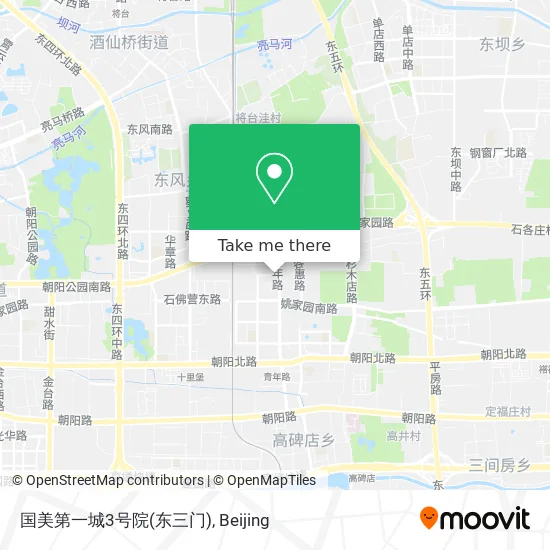 国美第一城3号院(东三门) map