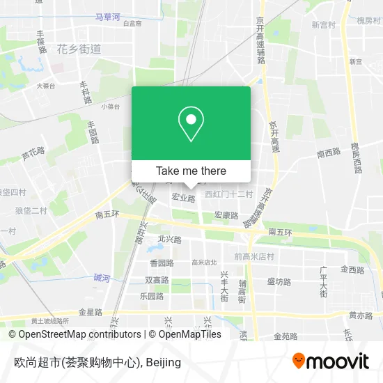 欧尚超市(荟聚购物中心) map