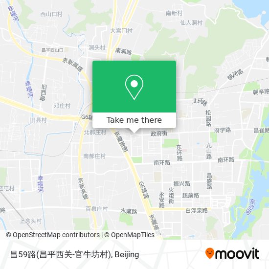 昌59路(昌平西关-官牛坊村) map