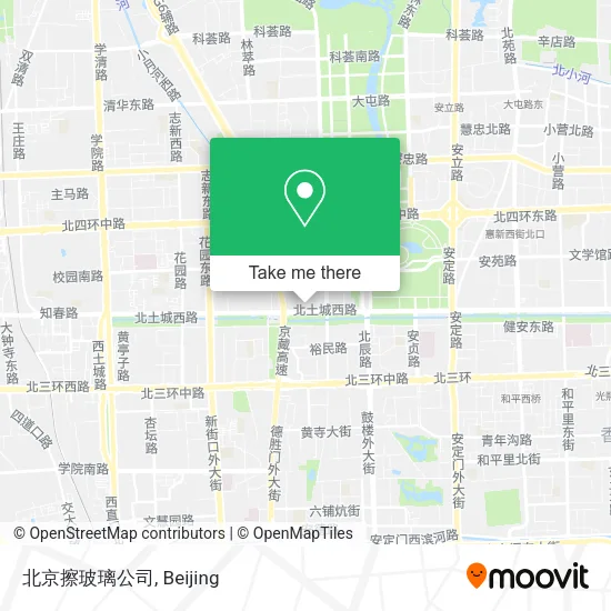 北京擦玻璃公司 map