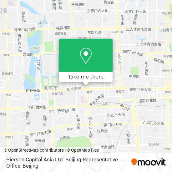 Pierson Capital Asia Ltd. Beijing Representative Office map