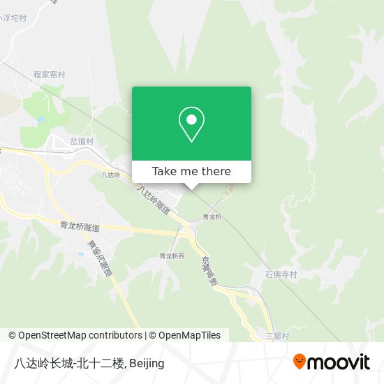 八达岭长城-北十二楼 map