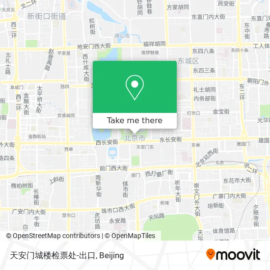 天安门城楼检票处-出口 map