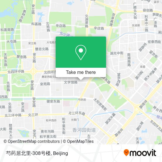 芍药居北里-308号楼 map