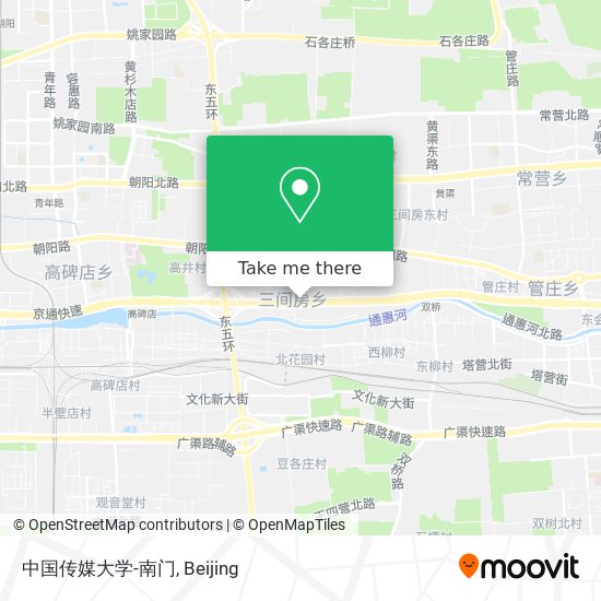 中国传媒大学-南门 map