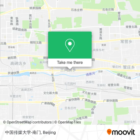 中国传媒大学-南门 map