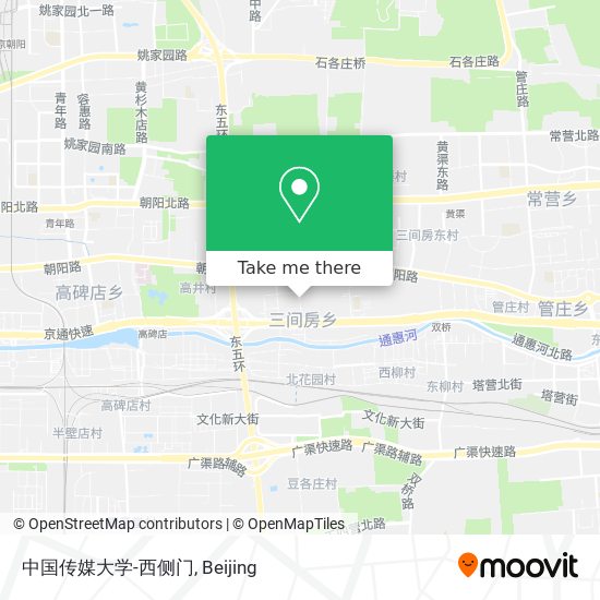 中国传媒大学-西侧门 map