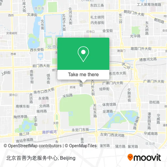 北京首善为老服务中心 map