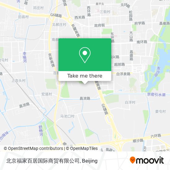北京福家百居国际商贸有限公司 map