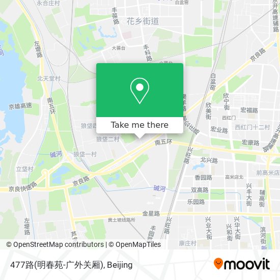 477路(明春苑-广外关厢) map