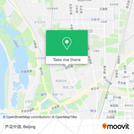 芦花中路 map
