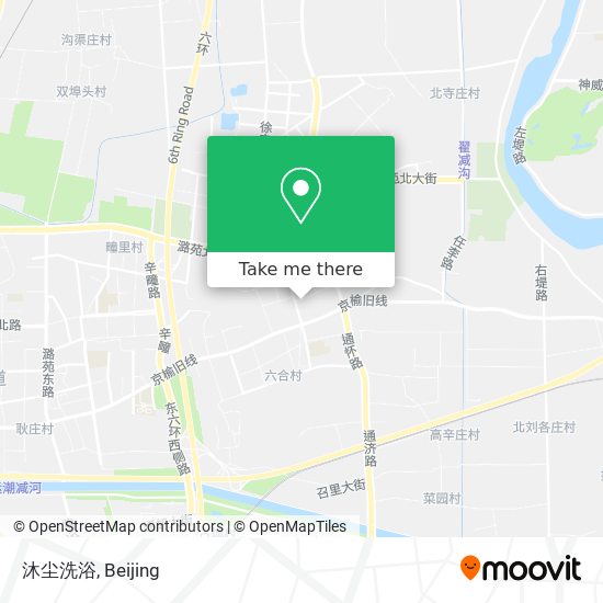 沐尘洗浴 map