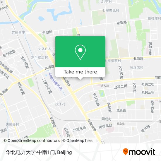华北电力大学-中南1门 map