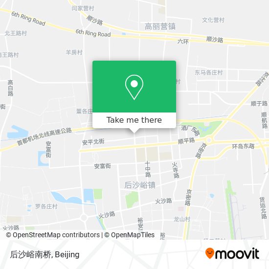 后沙峪南桥 map