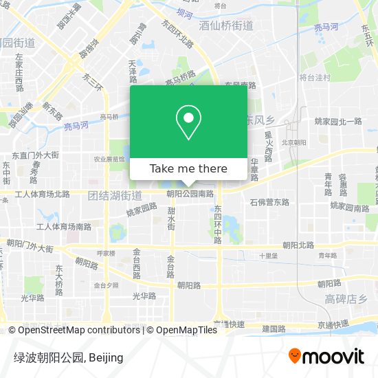 绿波朝阳公园 map