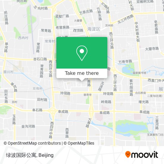 绿波国际公寓 map