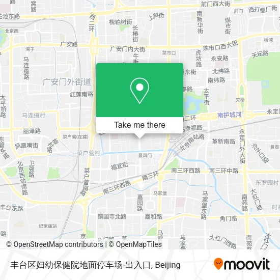 丰台区妇幼保健院地面停车场-出入口 map