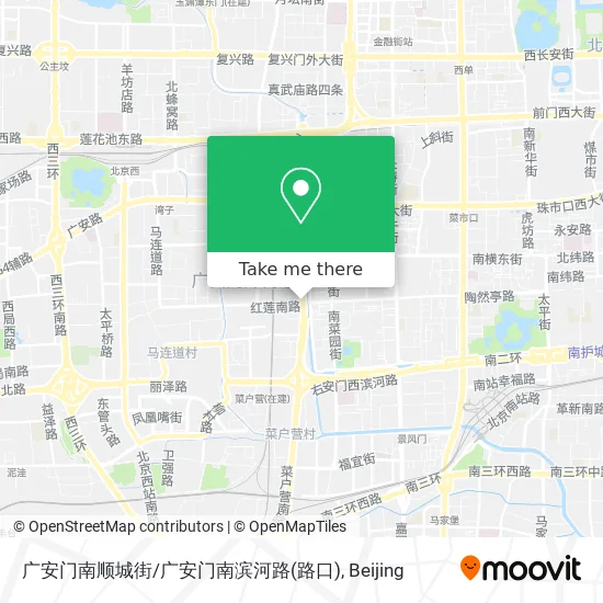 广安门南顺城街/广安门南滨河路(路口) map