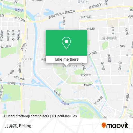 月异路 map