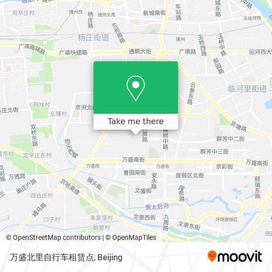 万盛北里自行车租赁点 map