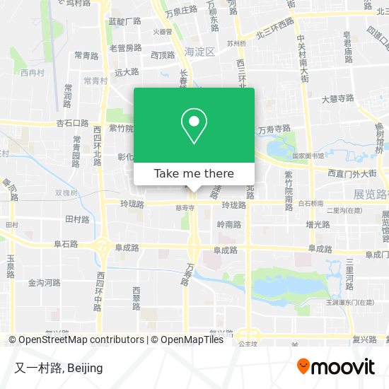 又一村路 map