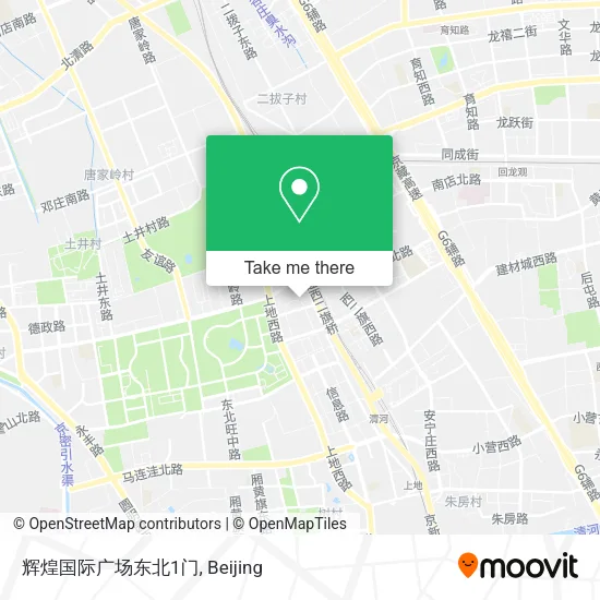 辉煌国际广场东北1门 map